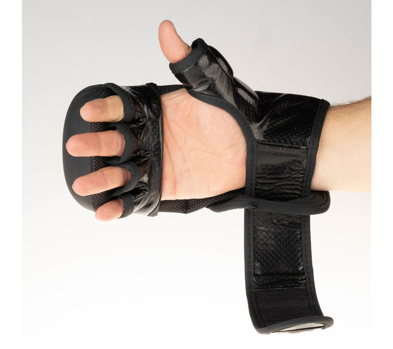 Fighter Training MMA Gloves - black logo, FMG-001