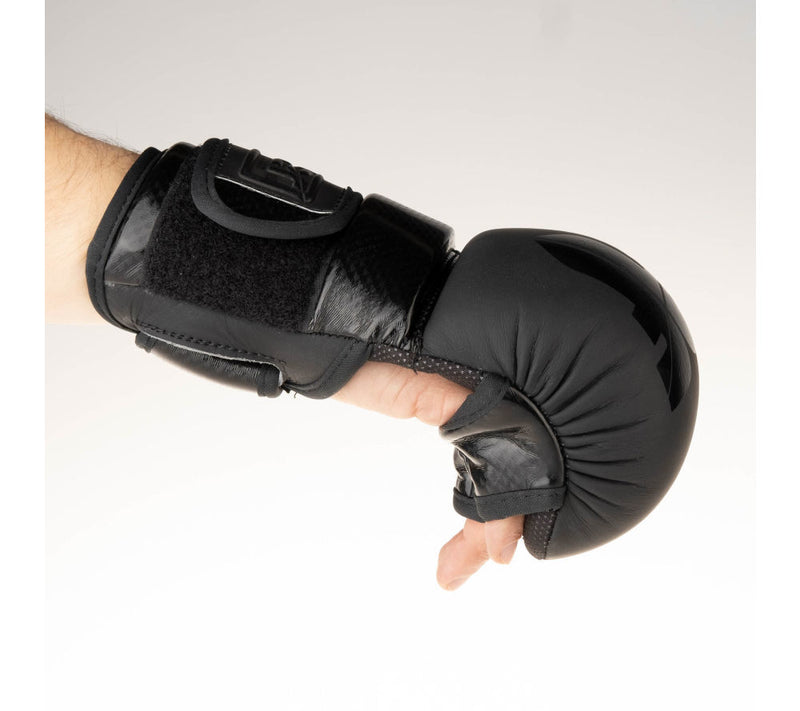 Fighter Training MMA Gloves - black logo, FMG-001