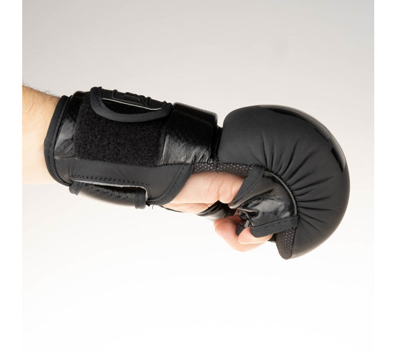 Fighter Training MMA Gloves - black logo, FMG-001