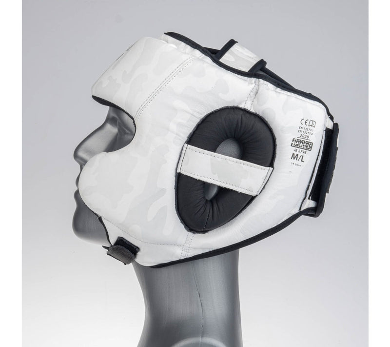 Headguard Fighter Sparring Pro - white/camo