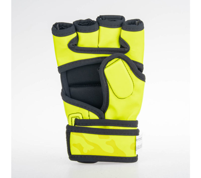 MMA gloves Fighter Competition - neon yellow/camo