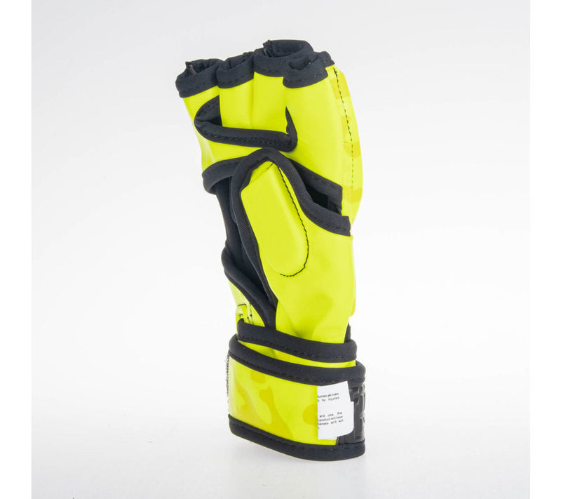 MMA gloves Fighter Competition - neon yellow/camo