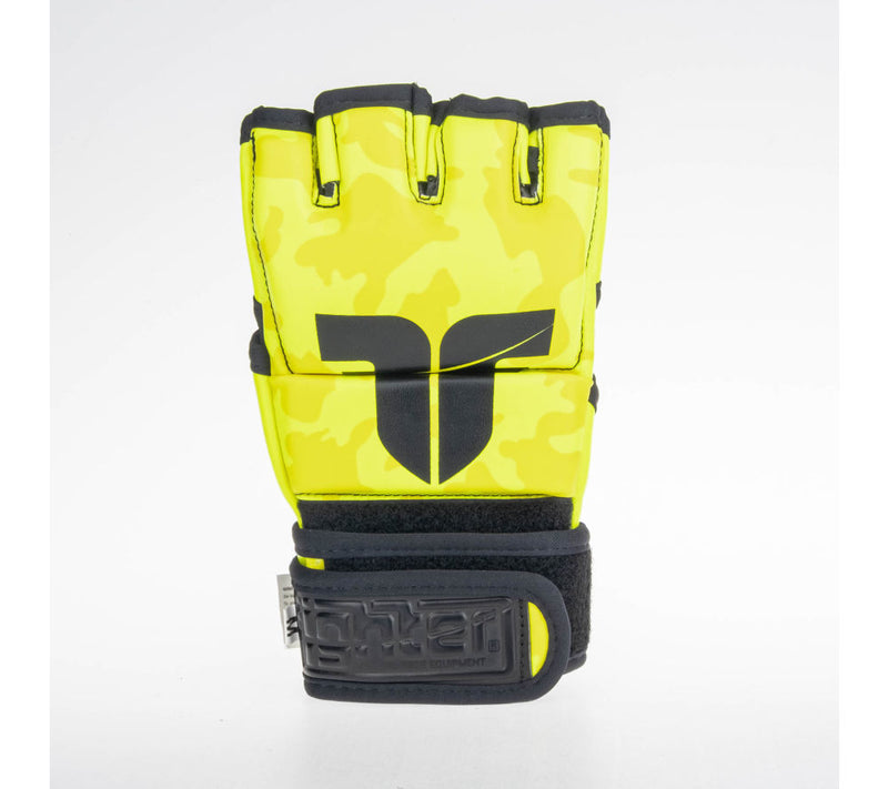MMA gloves Fighter Competition - neon yellow/camo