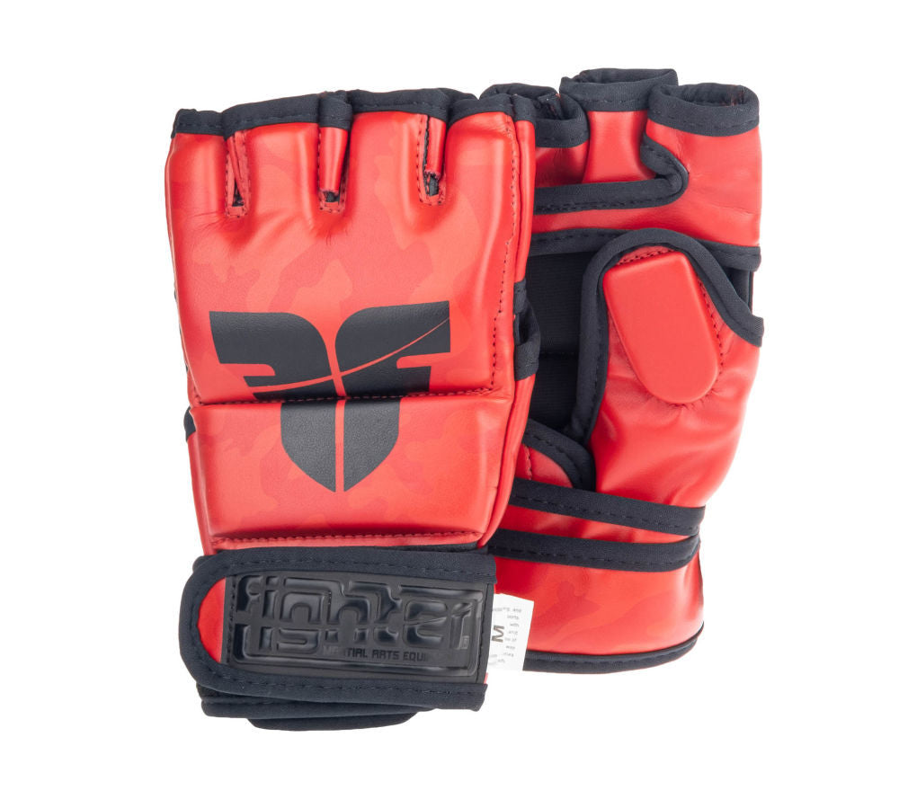 MMA gloves Fighter Competition - red/camo