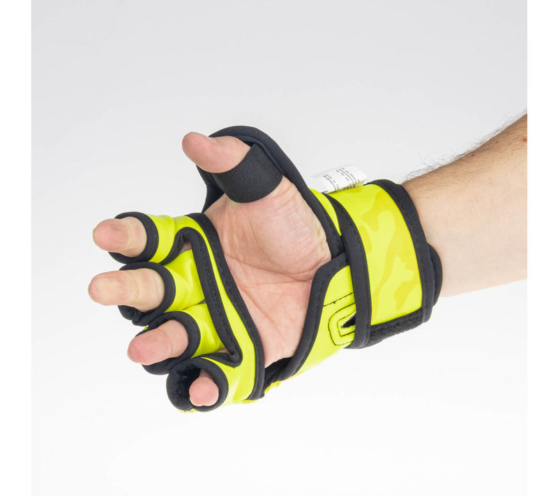 MMA gloves Fighter Competition - neon yellow/camo