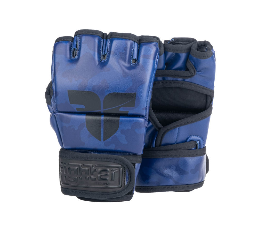 MMA gloves Fighter Competition - blue/camo