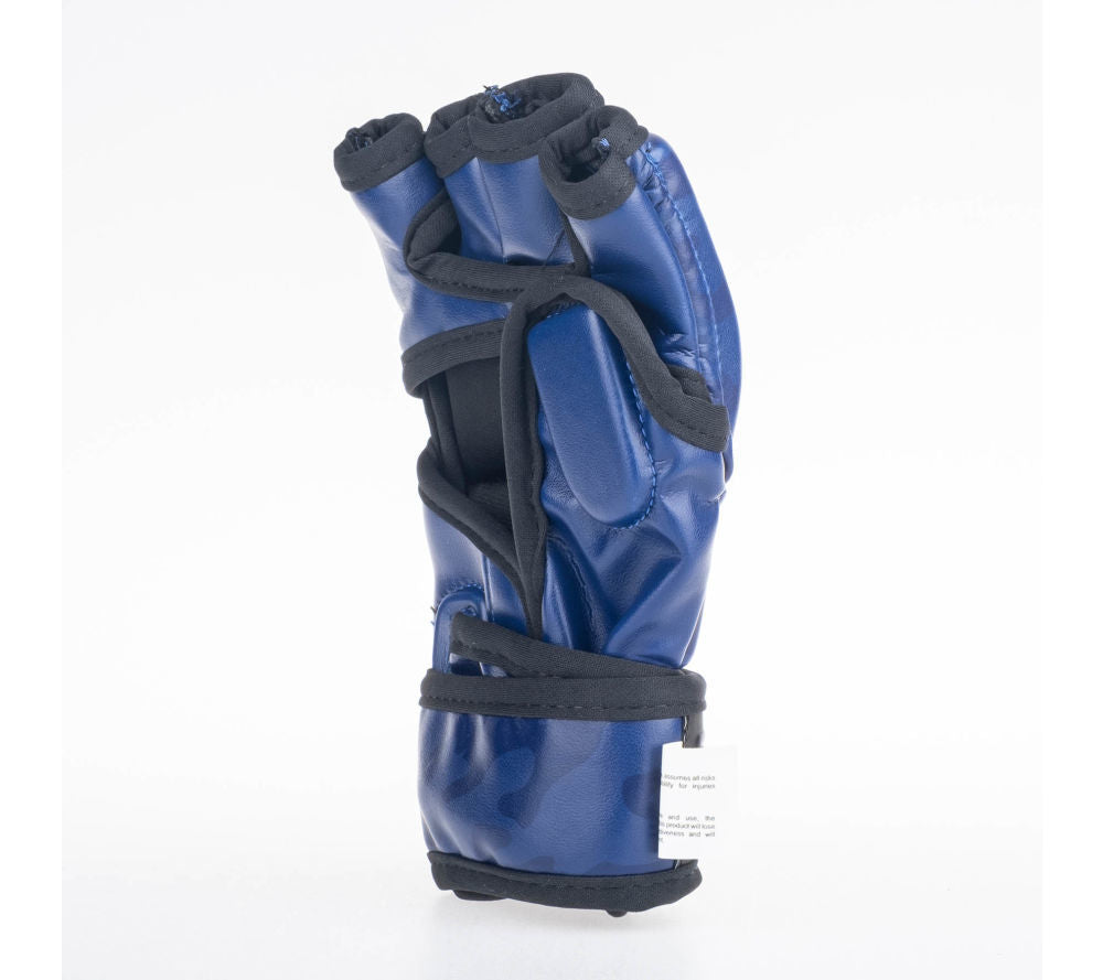 MMA gloves Fighter Competition - blue/camo