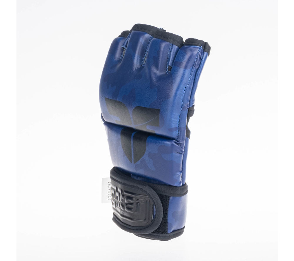 MMA gloves Fighter Competition - blue/camo