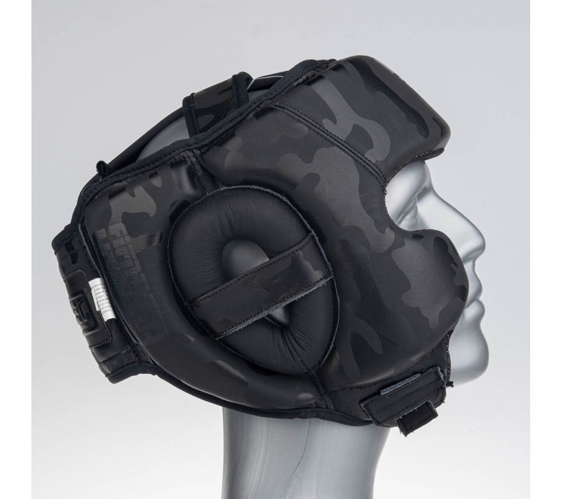 Headguard Fighter Sparring Pro - black/camo