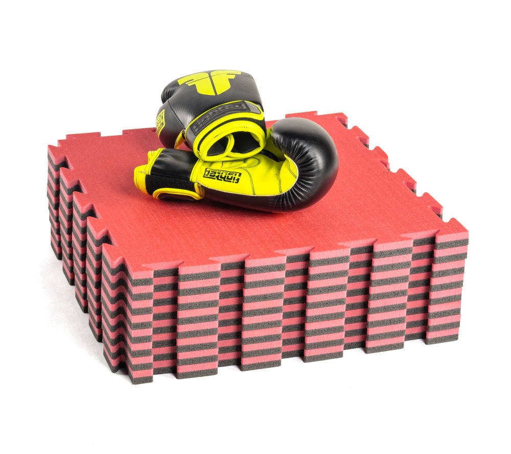 Juego de Tatami Mini de 8 piezas - rojo/negro