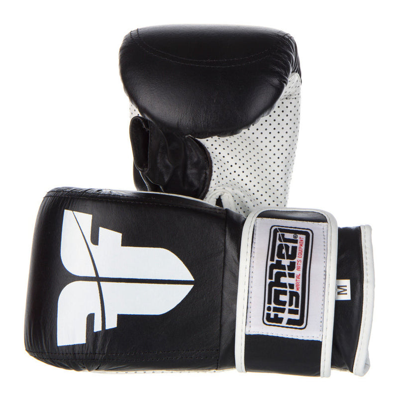 Bag Gloves Fighter Velcro - black/white, Je-perf