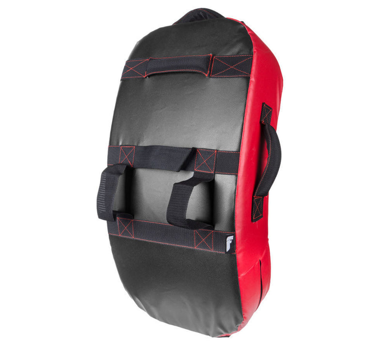 Fighter Curved Kicking Shield - MULTI GRIP - black/red, FKSH-02