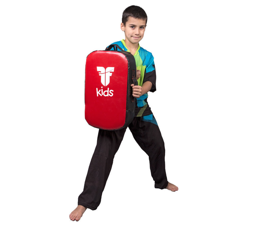 Escudo de protección para niños Fighter Multi-Grip, rojo/negro, FKVB0002