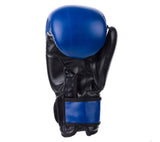 Fighter Synthetic Leather Basic Boxing Gloves, blue/black 1376APUBBL