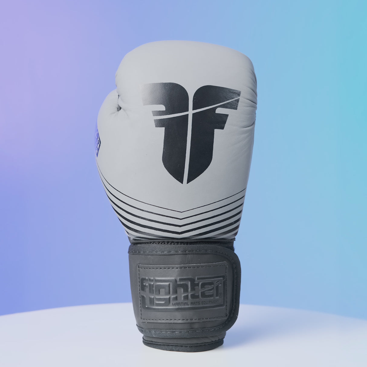 Fighter Boxing Gloves SPLIT Stripes - gray/black