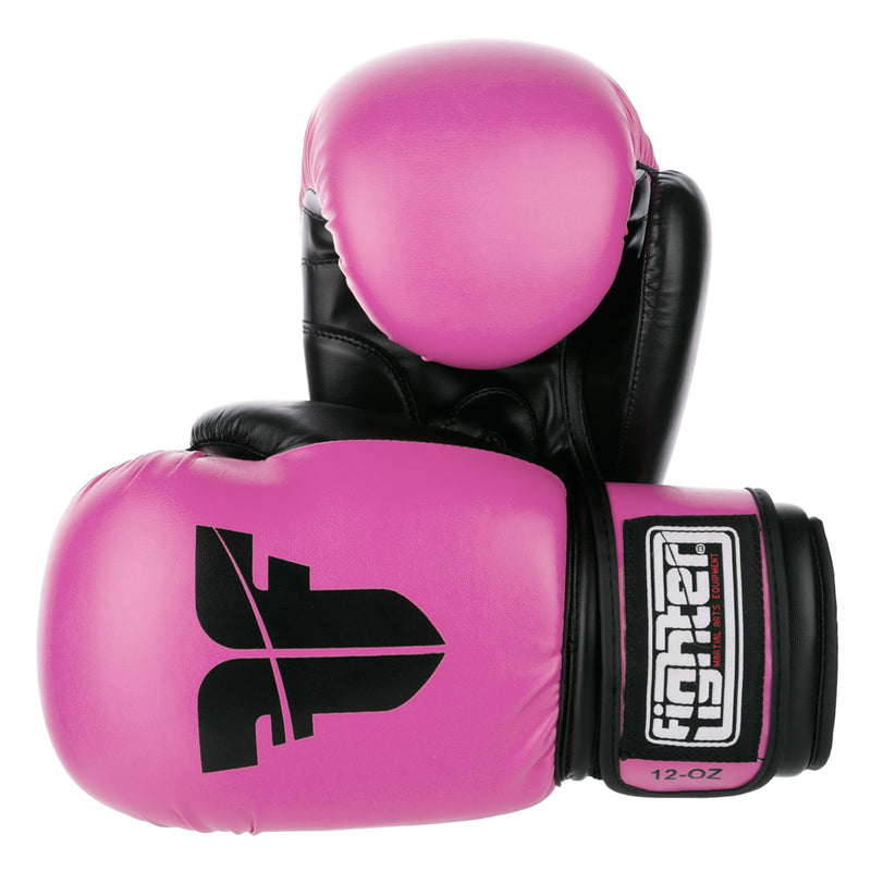 Fighter PU Basic Fighter Gloves - pink/black, 1376APUBP
