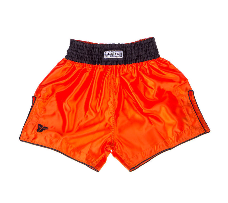 orange muay thai shorts