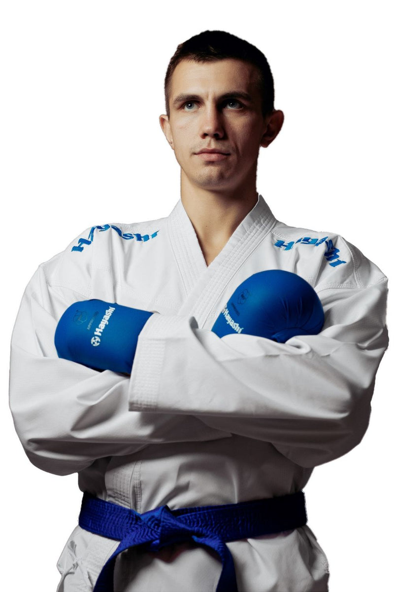 Hayashi WKF Karate-Gi CHAMPION FLEXZ - White/Blue, 043-16