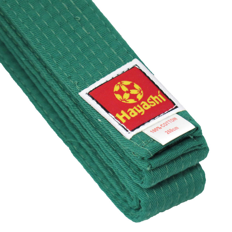 Hayashi Budo Cotton Belt - green, 050-5