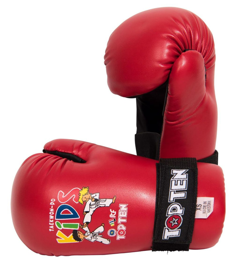 Top Ten KIDS Open-Hand Gloves ITF - red, 22472-4002