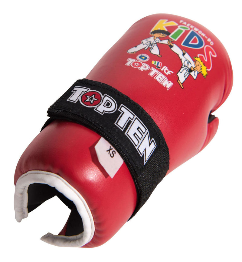 Top Ten KIDS Open-Hand Gloves ITF - red, 22472-4002