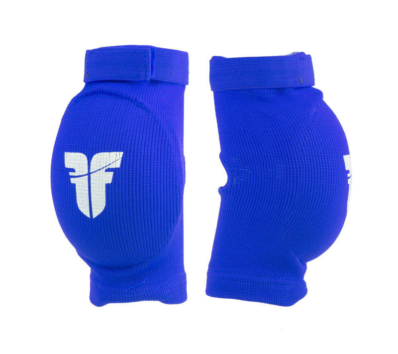 Fighter FF Elbow Guard Blue Oval Cup Protector with Elastic Strap, FEG-01B