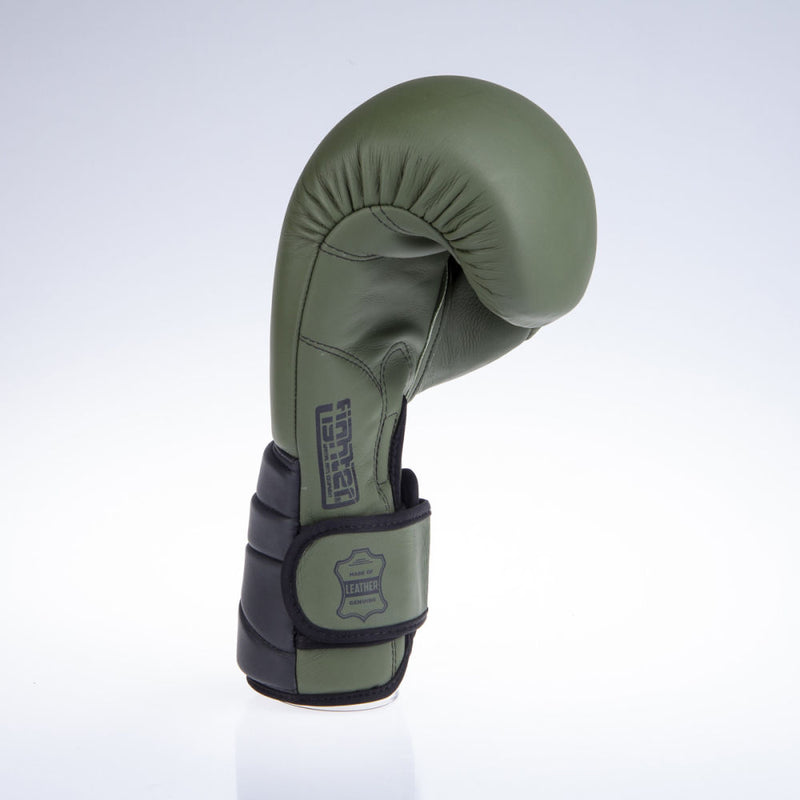 Fighter Sparring Boxing Gloves - khaki/black, FBG-002KB