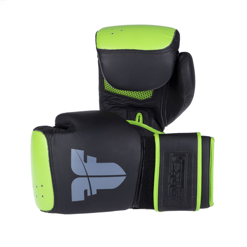 Fighter Safety Bag Gloves - black/green, FBG-005