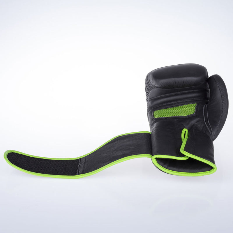 Fighter Safety Bag Gloves - black/green, FBG-005