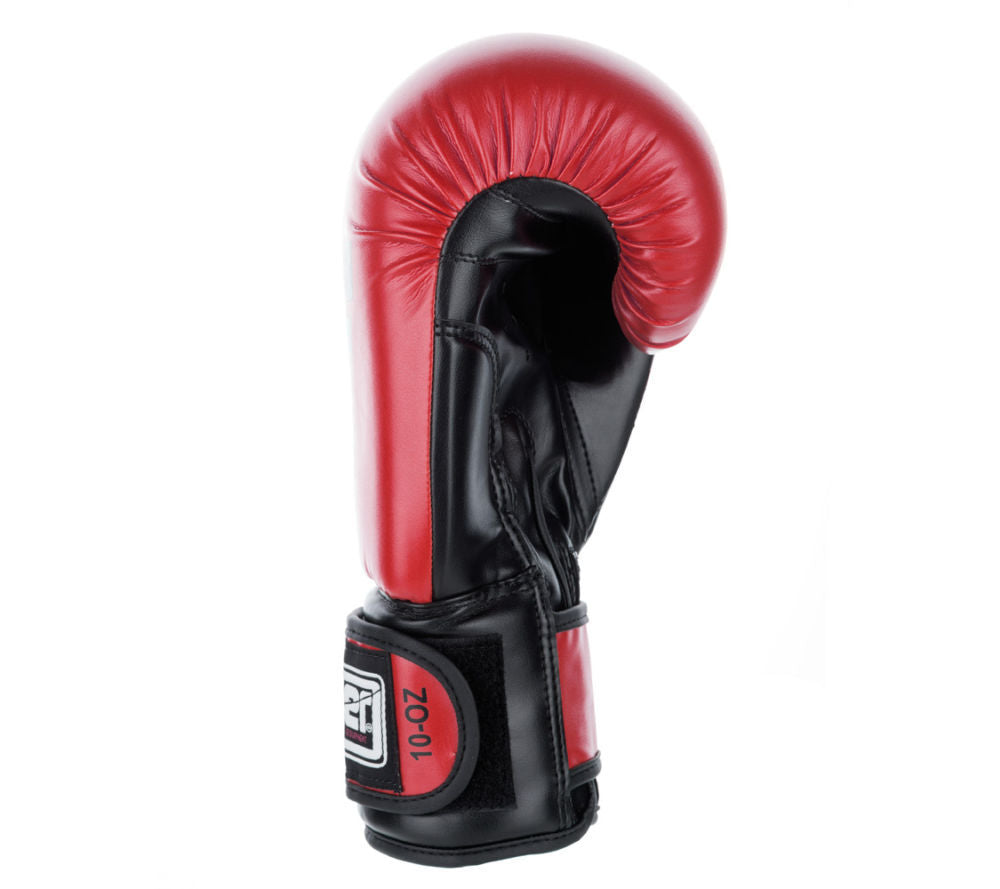 Fighter Synthetic Leather PU Basic Boxing Gloves  - red/black, 1376APURD