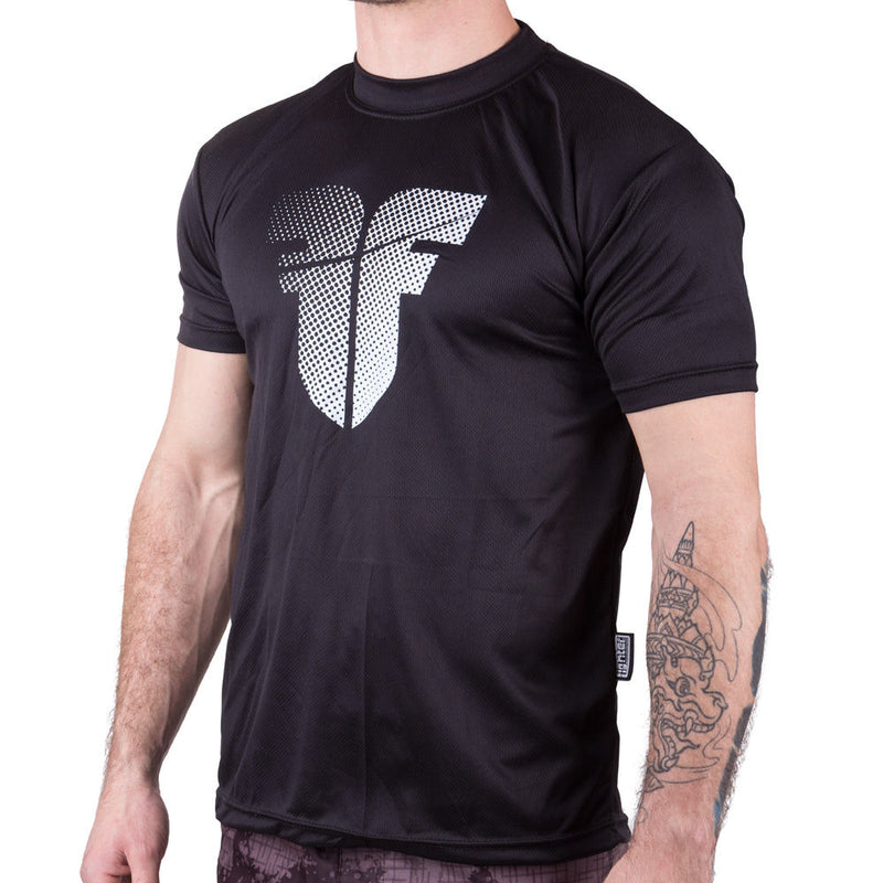 Fighter training T-Shirt - black/white, FTSC-01