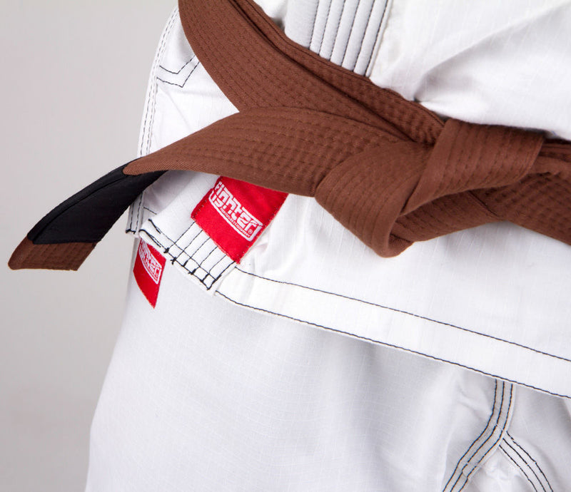 Fighter BJJ Gi Ripstop Uniform - White, BJJBW-05