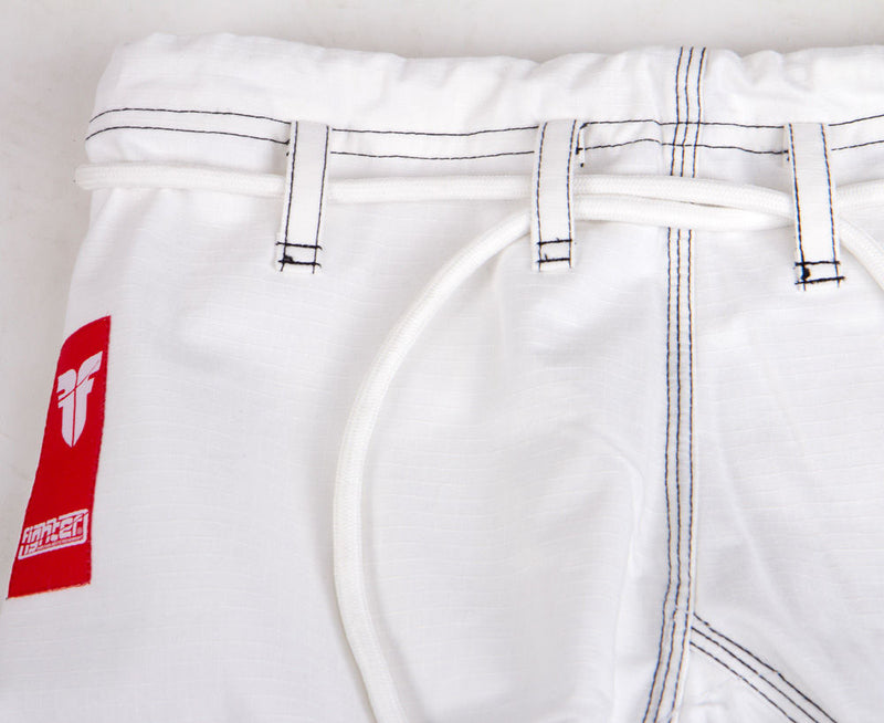 Fighter BJJ Gi Ripstop Uniform - White, BJJBW-05