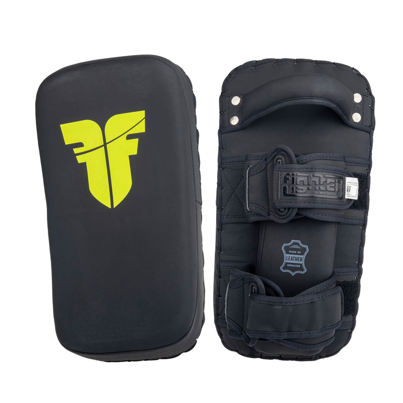 Fighter Thai Pads - black/neon yellow, FTP-001BNY