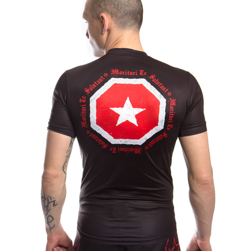 TOP TEN Rashguard Morituri Te Salutant - black/red, 1418-9