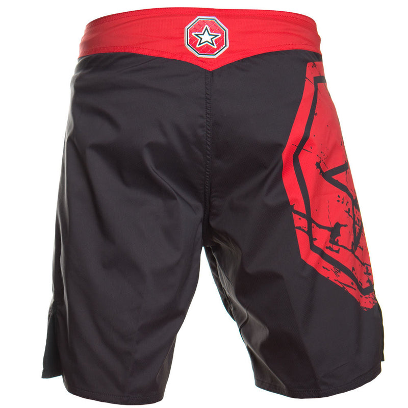 TOP TEN MMA Shorts SuperStar - black/red, 1874-9