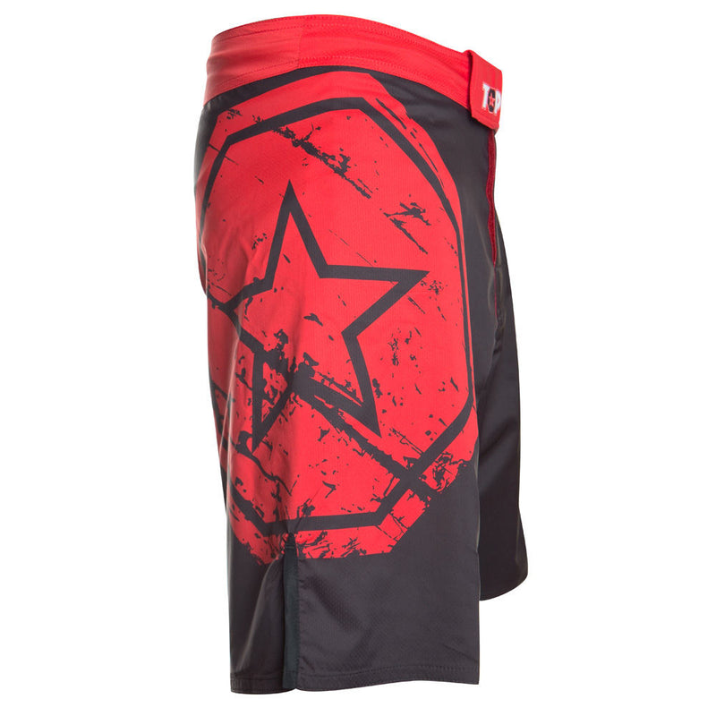 TOP TEN MMA Shorts SuperStar - black/red, 1874-9