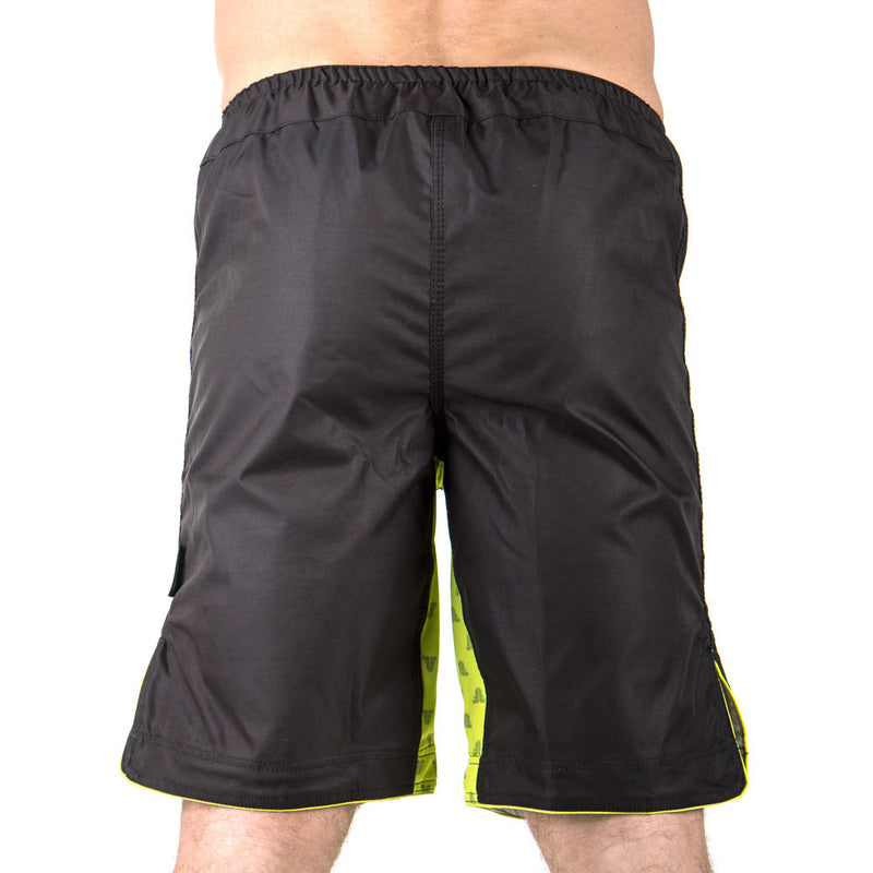 MMA Shorts Fighter STRENGTH - black/green, FSHM-03