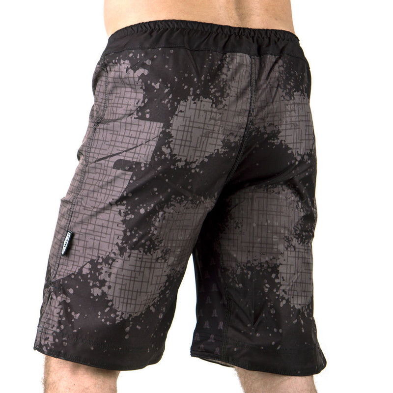 MMA Shorts Fighter SPEED - grey camo, FSHM-01
