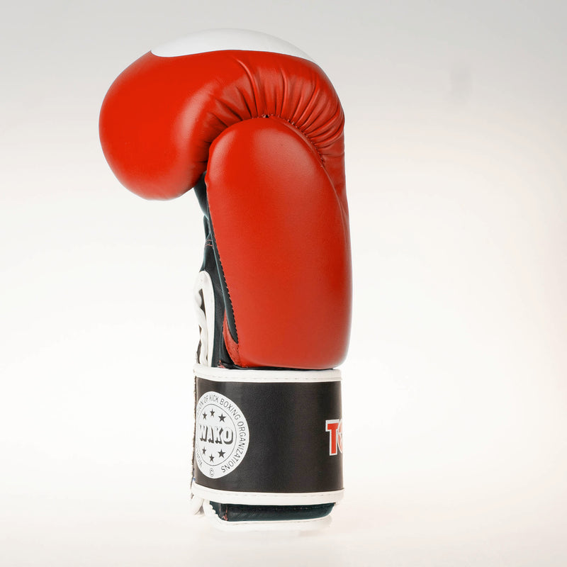 Top Ten Official WAKO Competition Kickboxing Gloves - Red