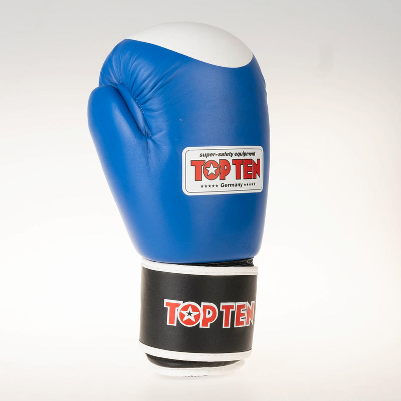 Top Ten Official WAKO Competition Kickboxing Gloves - Blue