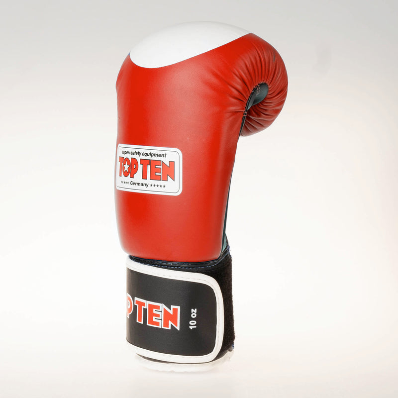 Top Ten Official WAKO Competition Kickboxing Gloves - Red