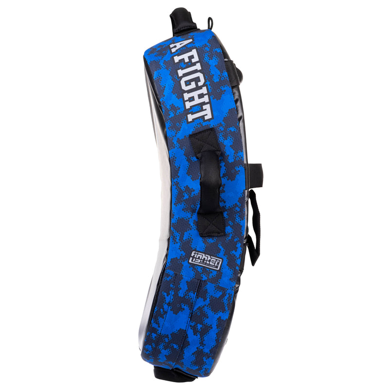 Fighter Kicking Shield - MULTI GRIP - Life is a Fight - Blue Camo, FKSH-28