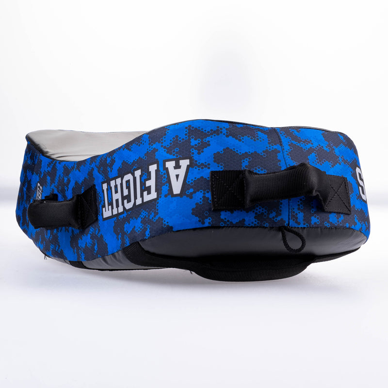 Fighter Kicking Shield - MULTI GRIP - Life is a Fight - Blue Camo, FKSH-28