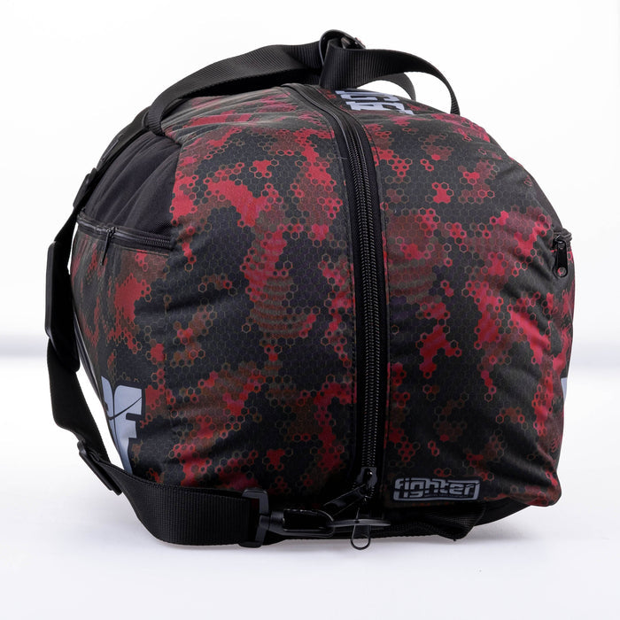 Fighter Sports Bag/Backpack - red camo honeycomb