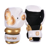 Top Ten Open-Hand Gloves, white/gold