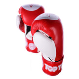 Guantes de kickboxing TOP TEN STAR XLP WAKO en rojo y blanco, 2068-4