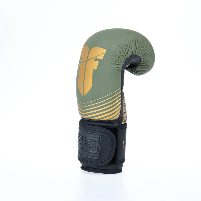Fighter Boxing Gloves SPLIT Stripes - khaki/gold