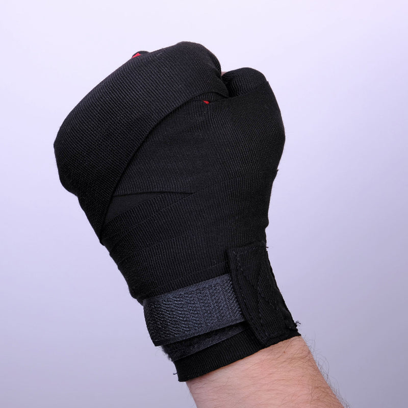 Fighter Strap - Gel Hand-Wraps - black/khaki, FGW-001BK