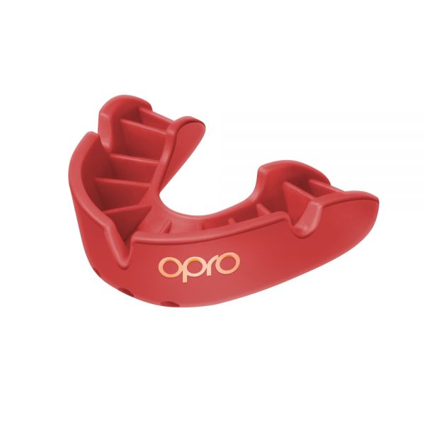 Protector bucal OPRO Bronce - Rojo